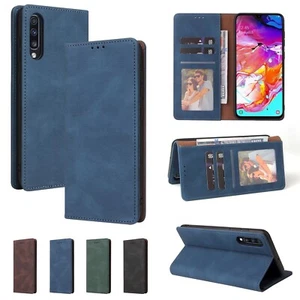 Slim Leather Flip Wallet Case Phone Cover for Samsung Galaxy A81 A20 A30 A10 A50 - Zdjęcie 1 z 16