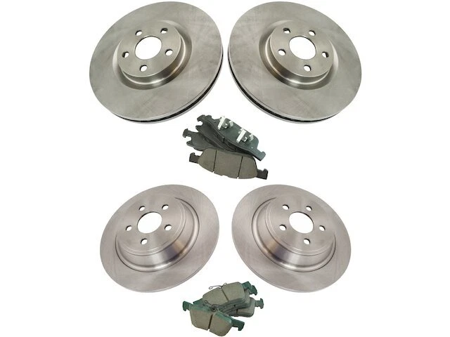 Front and Rear Brake Pad and Rotor Kit For 2017-2018 Lincoln Continental CQ546ST - Image 1 of 1