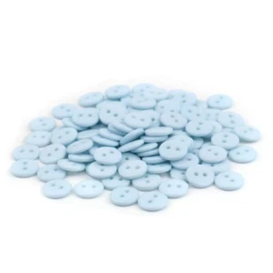 100 x Tiny Small Light Blue Buttons 10mm - Great for Crafts FREE P&P - Picture 1 of 1