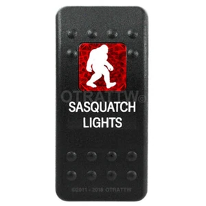 OTRATTW Carling Tech Contura II Rocker Switch, SASQUATCH LIGHTS, RED LENS - Picture 1 of 6