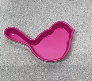Nora Fleming Melamin Pink Bird NF01 Bonboniere/Schmucktablett Limited Edition - Bild 1 von 3