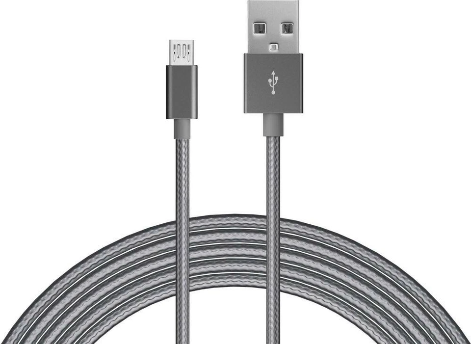 Just Wireless - 10' Extra Length Micro USB Cable - Slate - Image 1 of 1