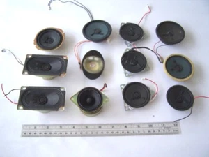 Computer Speakers 4-45 Ohms 0.25-5.0 Watts Lot of 12 used tested OK - Picture 1 of 4