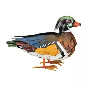 Wood Duck Male Bird NWT Metal Decor Garden Indoor Outdoor Weather Resistant - Picture 1 of 1