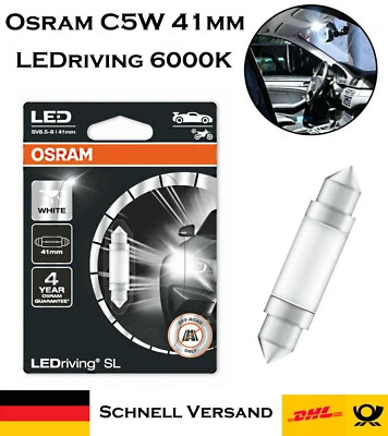 Osram C5W 41mm 6413DWP-01B LEDriving Kalt Weiß Ersatz Innenbeleuchtung Lampe - Bild 1 von 4