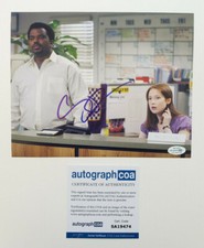 Craig Robinson Signed 'The Office' 8x10 Photo w/ Ellie Kemper EXACT Proof C