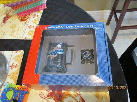 Drinkware set Tankard ( Mug ) & Shot Glass Los Angeles DODGERS official baseball Cover