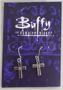 Buffy the Vampire Slayer Pin Edelstein Kreuz Ohrringe - Bild 1 von 1