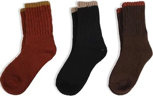 Socks for Women Winter Solid Thick Warm Socks Cozy Crew Socks Christmas Gift - Picture 1 of 5