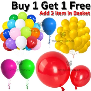 Balloons 5" 10" 12" PLAIN latex balloons WHOLESALE party birthday 100 wedding - Picture 1 of 12