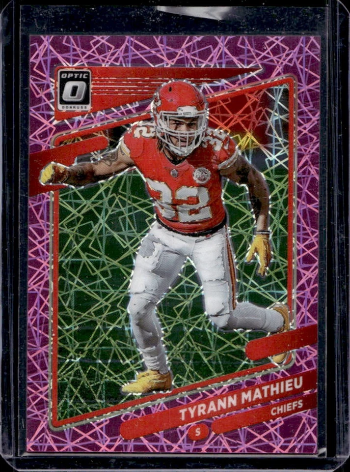 2021 Donruss Optic Tyrann Mathieu Pink Velocity #44/79 Chiefs - Image 1 of 2