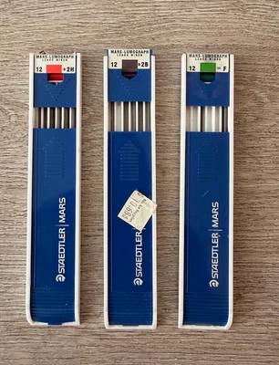 Винтажные механические карандаши Staedtler Mars с люмографическими выводами всего 8 выводов - Изображение 1 из 2