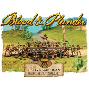 Blood & Plunder Native American Nationality Starter Set (25 Plastic Resin Minis) - Picture 1 of 3