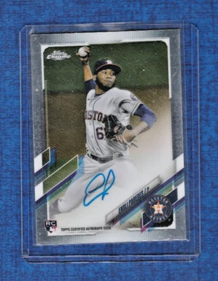 2021 Topps Chrome Rookie Certified Autograph Issue # RA-EP Enoli Paredes Auto - Image 1 of 2