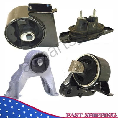 发动机和变速器安装套装 4 件。 2011-2018 年道奇 Journey 3.6L AWD 汽车用 — 第 1/4 张图片