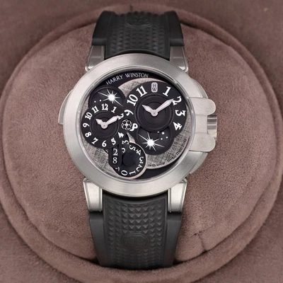 Harry Winston Ocean Dual Time Zalium 44 mm OCEATZ44ZZ008 Foto 1 de 4