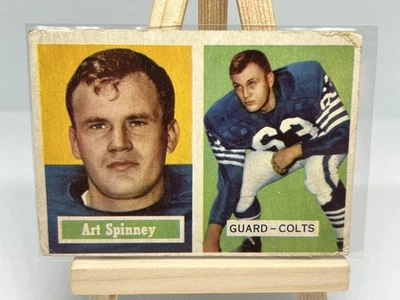1957 Topps - Art Spinney #17 Baltimore Colts 3 Time All Pro - Image 1 of 2