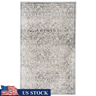 Tapete de área de damasco transitório máquina interna tecido resistente a manchas 2'x4' novo - Imagem 1 de 4