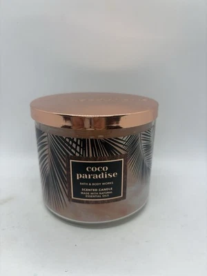 Vela de 3 mechas Bath & Body Works COCO PARADISE 14,5 OZ Foto 1 de 3