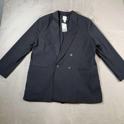 H&M Blazer Chaqueta Para Hombre Grande Doble Pecho Poliéster Reciclado Traje Formal NUEVO Foto 1 de 4