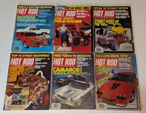 Vintage Hot Rod Magazine 1977 1979 1981 Lot of 6 Magazines - Foto 1 di 13