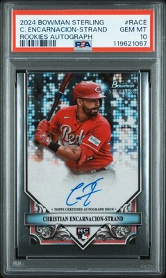 2024 Bowman Sterling Rookie Auto #RACE Christian Encarnacion-Strand PSA 10 - Image 1 of 2