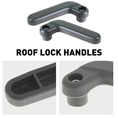 Juego de manijas de bloqueo de techo izquierda+derecha para Honda Civic Del Sol 1994 1995 1996 1997 Foto 1 de 4