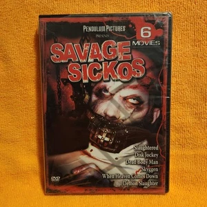 Savage Sickos - 6 MoviePack (DVD, 2006) 2-Disc Set Pendulum Pictures Horror Film - Imagen 1 de 4