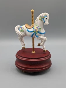 The San Francisco Music Box Company Carousel Horse 1993 - Rotates - TOP - Bild 1 von 3