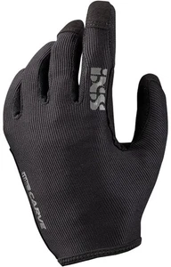IXS Unisex ergonomische vorgeformte Slip-On Touchscreen Carve Fahrradhandschuhe schwarz - Bild 1 von 3