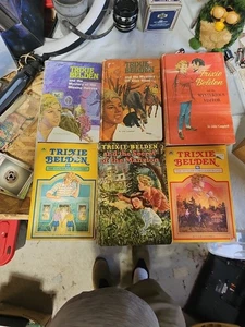 Trixie Belden lot of 6 vintage kids books Mystwrios Visitor, Glen Road VG - Picture 1 of 18