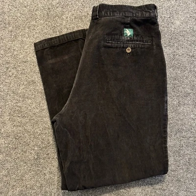 Pantalones de pana Bert Pulitzer vintage para hombre 34x30 pana negra Foto 1 de 4