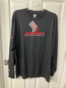 Shift Dodge Evernham Motorsports Shirt Black Long Sleeve Nascar Dbl. Sided Sz. L - Picture 1 of 12