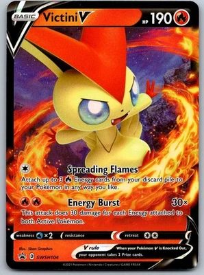 Victini V SWSH104 Promo SWSH: Sword & Shield Promo Cards - Image 1 of 2