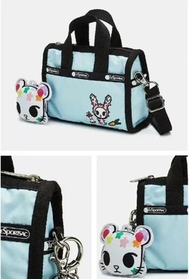 Lesportsac x Tokidoki Cactus Hoppy Petite Weekender Crossbody Bag Tote/Lt. Blue - Image 1 of 4