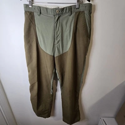 VINTAGE LLBEAN HUNTING FISHING PANTS SIZE  36x31 (fit 36x30) GREEN/Brown - Image 1 of 4