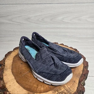 Skechers Shoes Blue Low Sneakers 14046 Black Slip On Adult Women's Size 10 - Picture 1 of 10