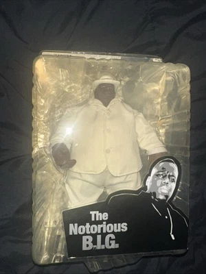 The Notorious B.I.G. Action Figure White Suit Collectible Mezco - Image 1 of 4