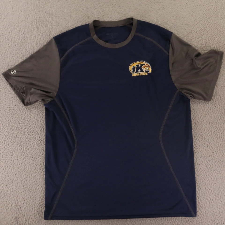 Kent State Golden Flashes Shirt Mens L Blue Dry Excel Performance Tee Athletic - Image 1 of 4