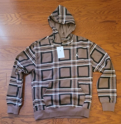 NUEVO NUEVO CON ETIQUETAS Para Hombres Nike Air Jordan Essentials Polar Pullover Sudadera con Capucha Marrón Vela SM $88 Foto 1 de 3