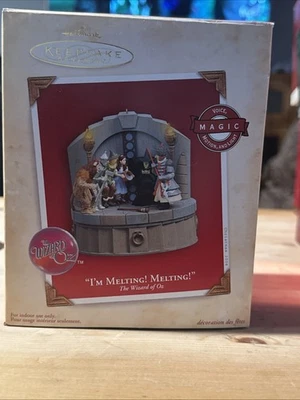 Hallmark Wizard of Oz 2004 me derreto adorno animado Foto 1 de 2