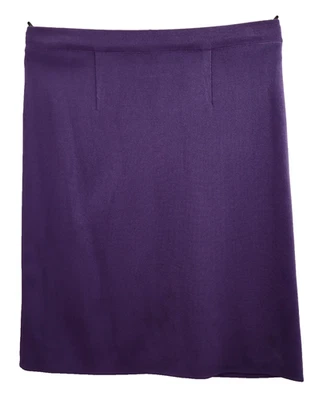 Falda para mujer MISOOK tejida elástica acrílica línea A púrpura liso talla XS Foto 1 de 4