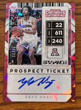 2020-21 Contenders Draft Picks Cracked Ice Ticket 5/23 Zeke Nnaji Rookie Auto