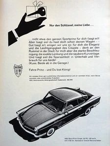 NSU Sport-Prinz-Coupe , originale Werbung aus 1962 - Bild 1 von 2