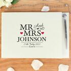Personalised Wedding Mr & Mrs Guest Book & Pen Blank Album Gift