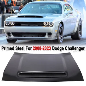 Fits 08-23 Dodge Challenger Demon Style Front Hood Scoop Air Vent Aluminum - Bild 1 von 16