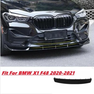 Fit For BMW X1 F48 2020-2021 ABS Black Front Bumper Diffuser Spoiler Board 1PCS - Bild 1 von 11