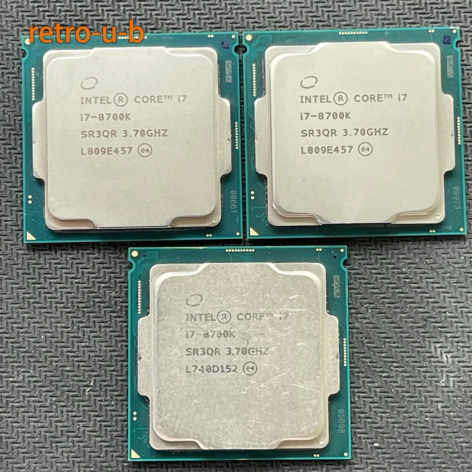 Intel Core i7 8700K Six-Core  LGA 1151 CPU Processor SR3QR 3.7GHz 95W - Image 1 of 1