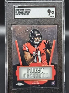 2011 Topps Chrome Finest Freshman Sivler Refractor Julio Jones #JJ Rookie RC - Picture 1 of 2