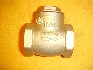 NUEVO MUELLER INDUSTRIES LATÓN 1 1/2" VÁLVULA DE RETENCIÓN OSCILANTE 200WOG - Imagen 1 de 2